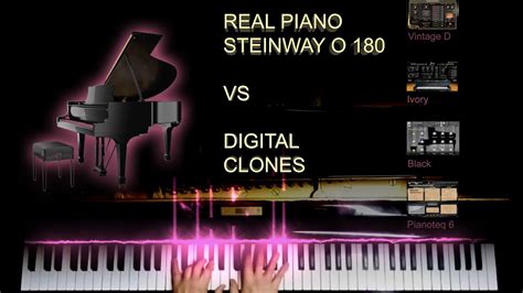 Real Steinway Vs Vsti Vintage D Ivory Black Pianoteq Youtube