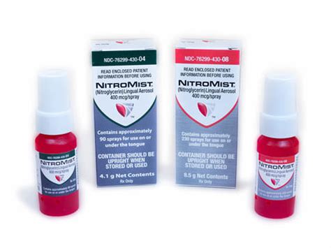 NitroMist® Nitroglycerin Spray | Life-Assist