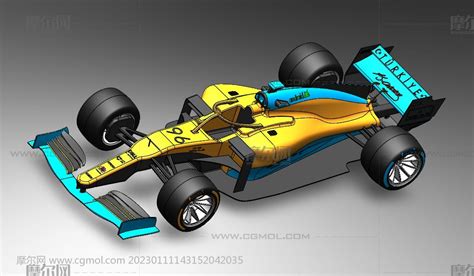 F1方程式赛车3d模型图纸 Step格式 其他模型下载 摩尔网cgmol