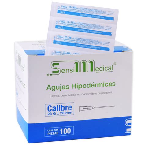 Dilopsan Aguja Hipodermica Caja C Pzas X Azul