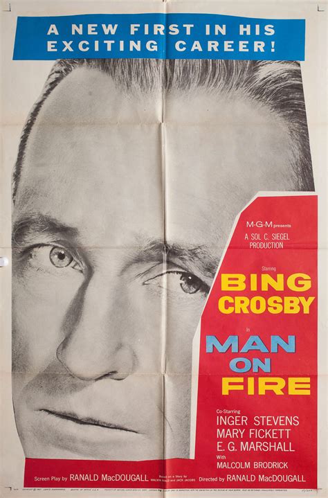 Man on Fire Original 1957 U.S. One Sheet Movie Poster - Posteritati ...