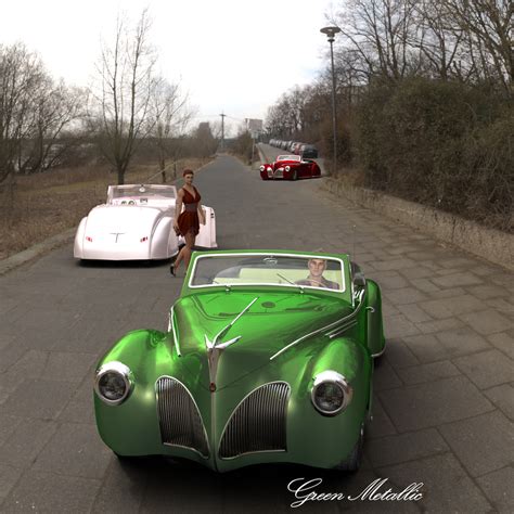 Hot Rod Body Shop Series 6 For Nationale7 Lincoln Zepher Coupe Convertible 1940 3D Figure Assets