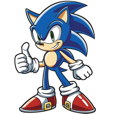 Cartoon sonic white background | Premium AI-generated image