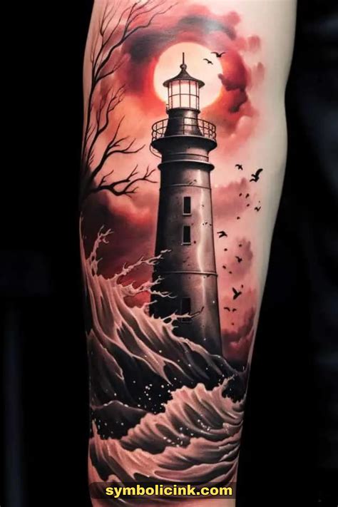 Shining Beacons: Brilliant Lighthouse Tattoo Ideas | Lighthouse tattoo ...