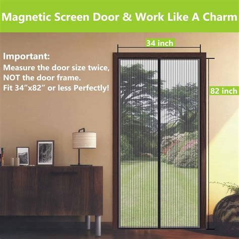 Magnetic Mesh Screen Door Mesh New And Improved Hands Free Magnetic