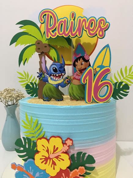 Arquivo De Corte Topo De Bolo Lilo E Stitch Produtos Elo7