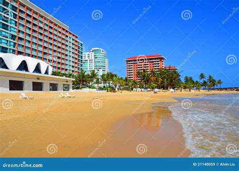 Puerto Rico - Condado Beach Stock Image - Image of landscape, blue ...