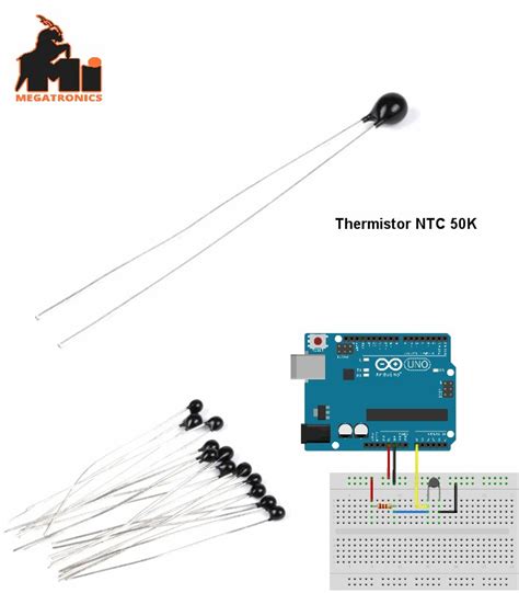 Thermistor NTC MF52 3950 50K Ohm Thermal Resistor