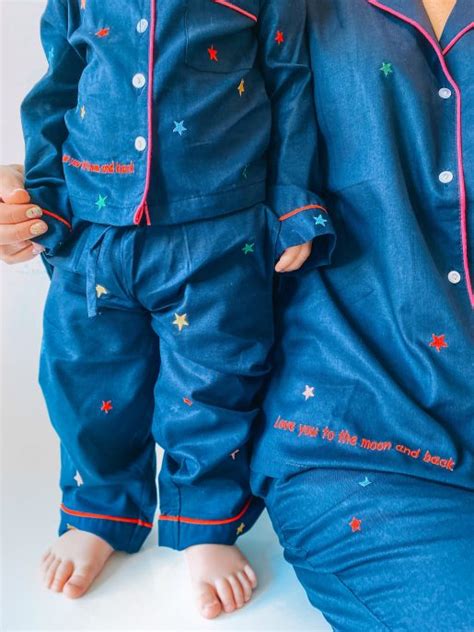 Lunn Antiques Child Navy Multicoloured Star Pyjama