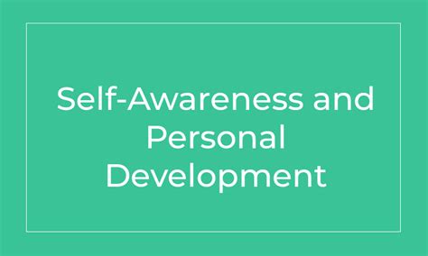 Self Awareness And Personal Development Suok Associates