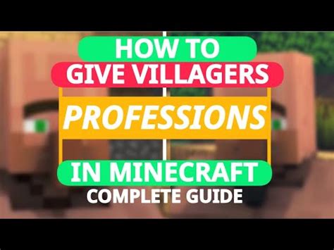 How To Give Villagers Jobs Professions Complete Minecraft Guide