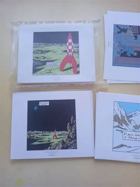 Bd Tintin Lot De Planches Dessins Herg Moulinsart Eur