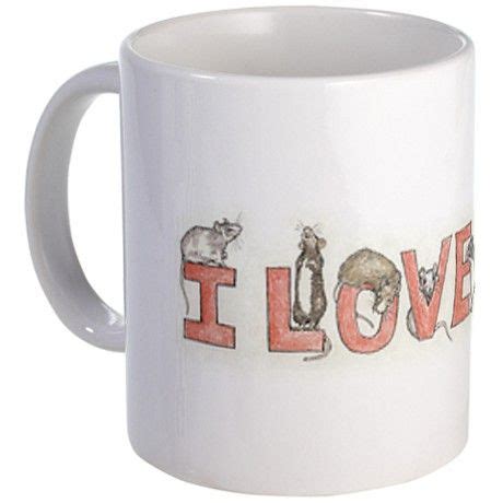 I LOVE RATS Mug Presents For Him Cool Mugs Unique Ceramics Trendy