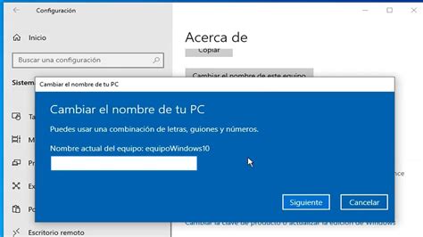 Cambiar Nombre De Equipo En Windows Sustituir Nombre En Windows