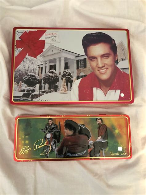 Vintage Elvis Presley Assorted Holiday Candy Tins 7 Tins Circa 2000