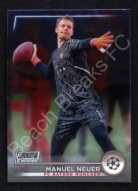 BASE CHROME MANUEL Neuer BAYERN MUNICH 2022 23 Topps Stadium Club EUR 1