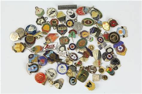 Lot Vintage Football Badges And Others