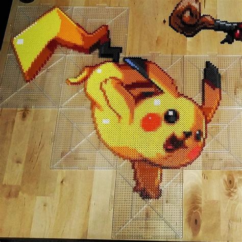 Pikachu Pokemon Perler Beads By Theperlersedge 20x 21 Pokemon