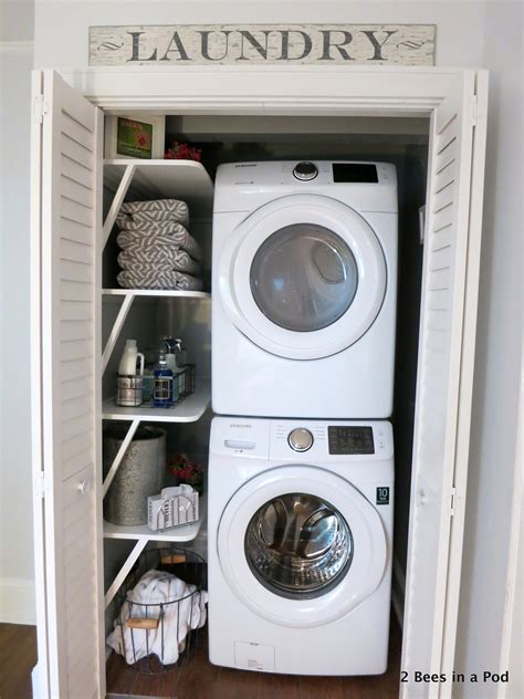 Small Laundry Room Solutions - 2 Bees in a Pod