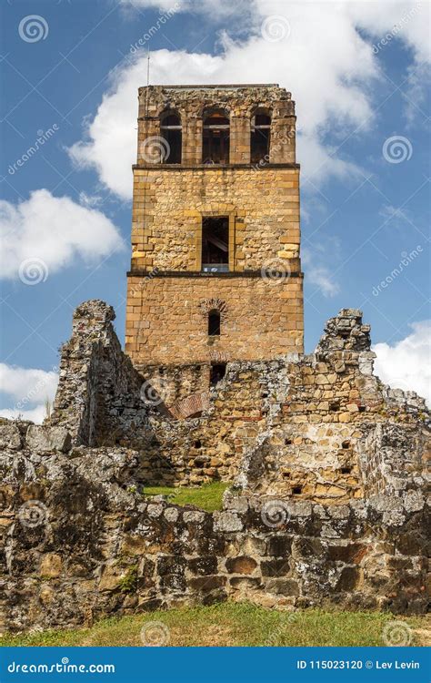 Ruins of Panama Viejo, UNESCO World Heritage Site Stock Photo - Image ...