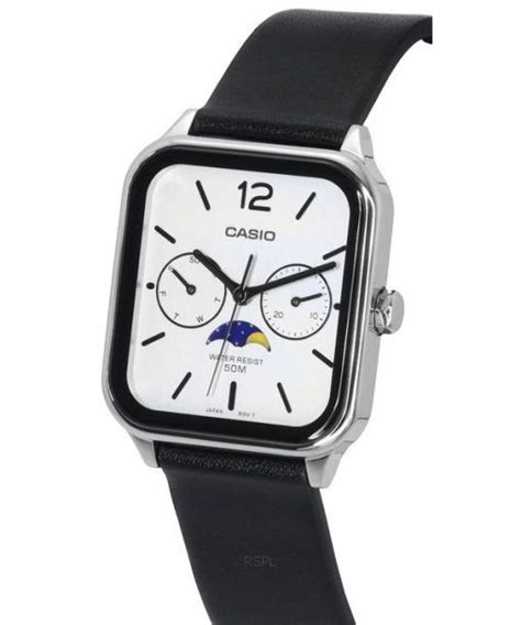 Montre Pour Homme Casio Standard Analogique Phase De Lune Bracelet En