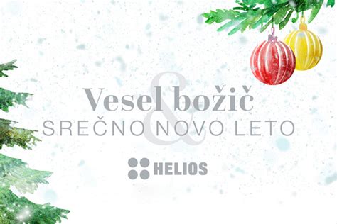 Vesel Božič In Srečno Novo Leto Helios Tblus Doo