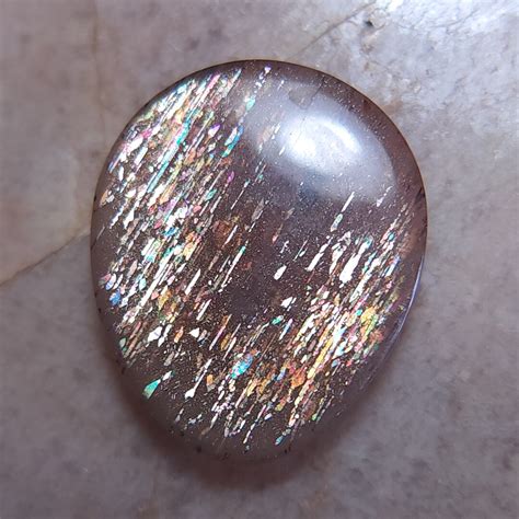 Meteor Shower Sunstone Lattice Cabochon X Mm A Etsy