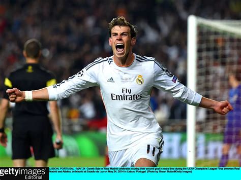 Gareth Bale 2014 / 23 05 2014 Lisbon Portugal Midfielders Gareth Bale ...