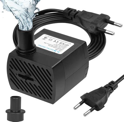 Flintronic Mini Wasserpumpen 350L H 5W Ultra Leise Aquarium Pumpe