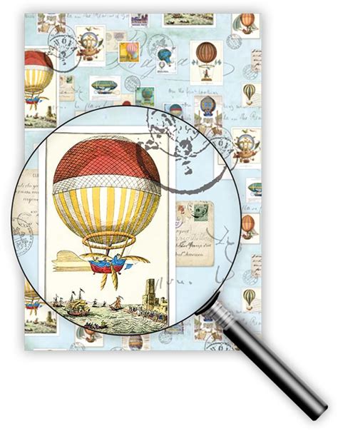 Gift Wrap Sheets Hot Air Balloons Quire Collections Ltd