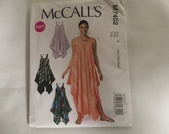 Uncut Mccalls Sewing Pattern Misses Dress Size Xs S M Etsy