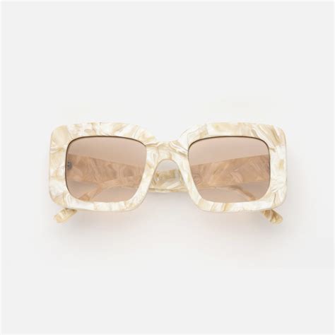 Buy Lu Goldie Mia Sunglasses White Onyx For Women Abicus