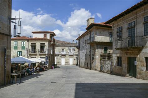 Scenic Old Town of Pontevedra Editorial Stock Image - Image of stone ...