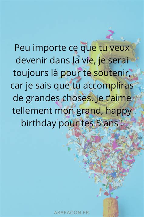 Joyeux Anniversaire 5 Ans 31 Idées De Vœux Pour Garçons Et Filles