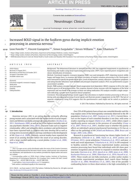 (PDF) Increased BOLD signal in the fusiform gyrus during implicit ...