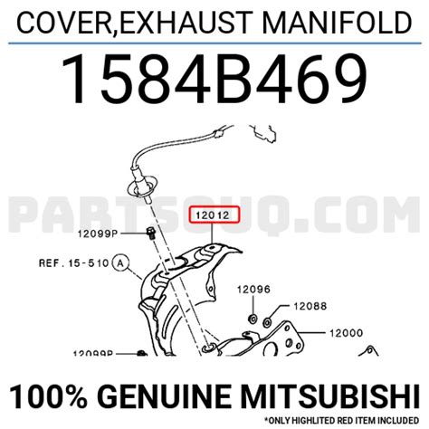 COVER EXHAUST MANIFOLD 1584B469 Mitsubishi Parts PartSouq