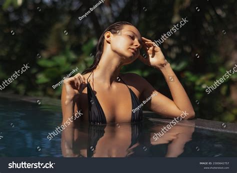 Tropical Paradise Luxury Relaxation Bikini Woman Stock Photo Shutterstock