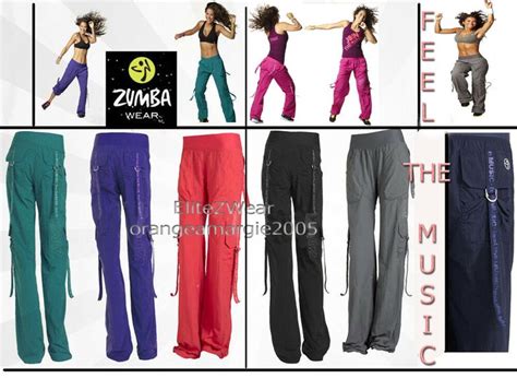 Zumba Cargo Pants Converts To Capri Rare Harrods U K Feel The Music