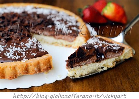 Crostata Con Crema Al Mascarpone Cocco E Cioccolato