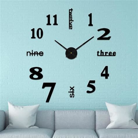 Horloge Murale Design Moderne Silencieuse Horloge Murale Geante