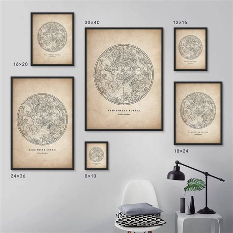 Constellation Print Set Astronomy Print Star Chart Print | Etsy