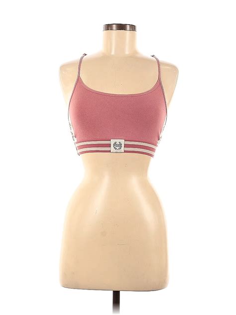 Victoria S Secret Pink Graphic Burgundy Sports Bra Size M 42 Off