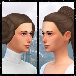 Princess Leia Hair Set: A New Hope - Dependencies - The Sims 4 Create a