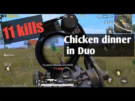 Chicken Dinner In Duo Kills Snipping Shots Must Watch Youtube