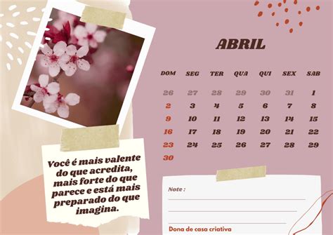 Calendário 2023 Para Imprimir Dona De Casa Criativa