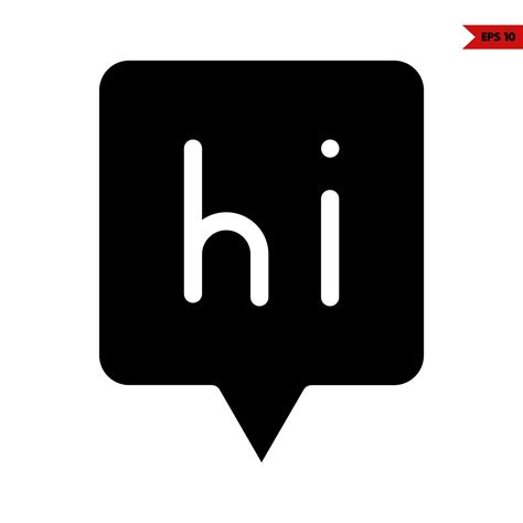 Speech Bubble Glyph Icon Vector Art At Vecteezy