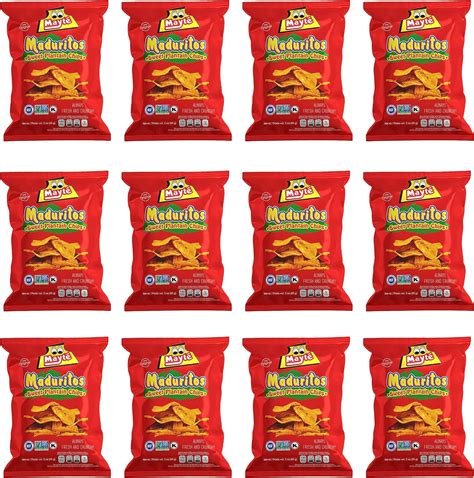 Mayte Maduritos Sweet Plantain Chips 3 Oz 85 G Always Crunchy