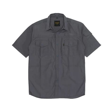 Jual Engineer Workwear Drive Charcoal Kemeja Pendek Casual Baju