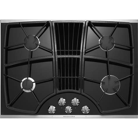 Kitchenaid Kgcd807xss 30 4 Burner Downdraft Cooktop Stainless Steel