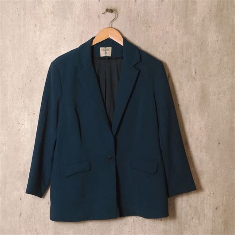 Conjunto Azul Blazer E Cal A Simulass O Terno Feminino Simulass O